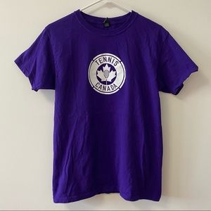 TENNS CANADA PURPLE GRAPHIC T-SHIRT